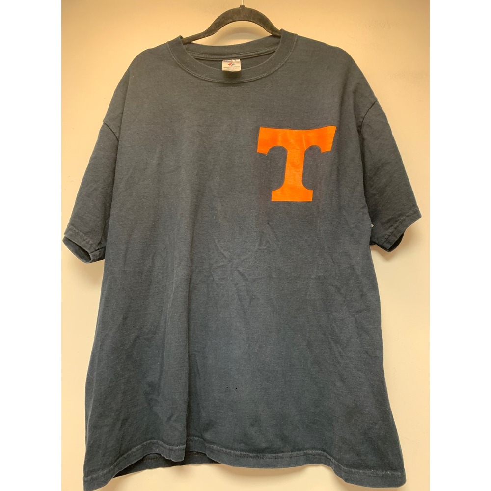 Jerzees Tennessee T Shirt Mens XL Navy Blue Good Vintage Graphic Tee Heavyweight